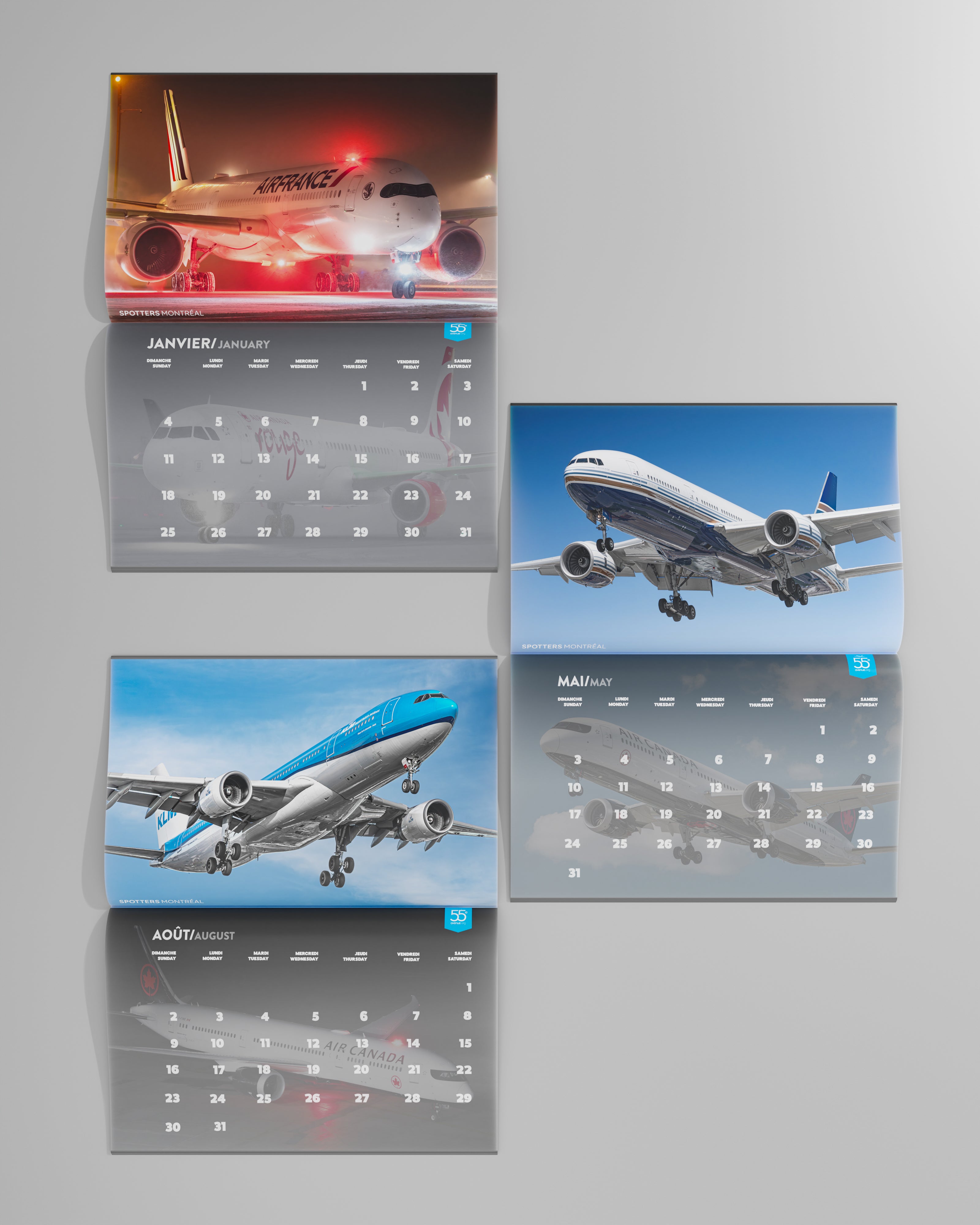 Calendrier 2026 Spotters Montréal