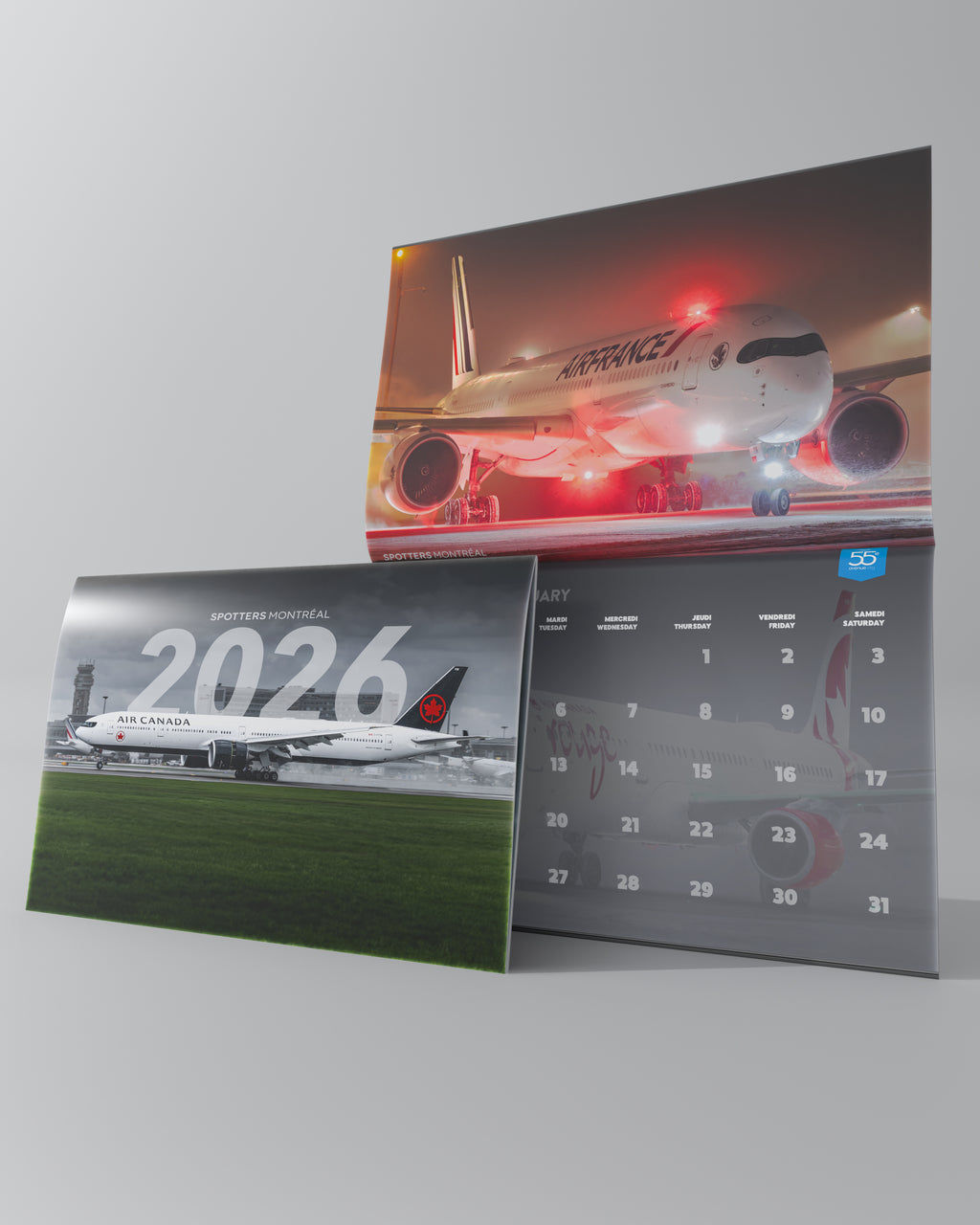 Calendrier 2026 Spotters Montréal